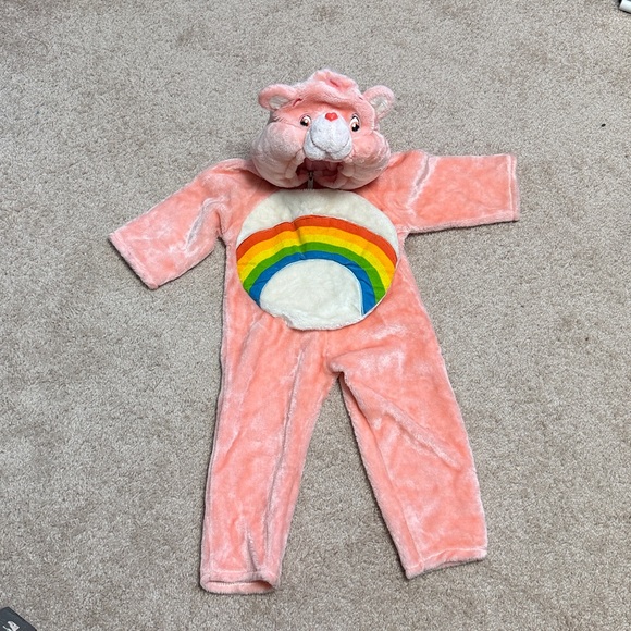 Vintage Rainbow Carebear Costume Girls Pink 1-2 Years SHIPS FAST FOR HALLOWEEN - Picture 8 of 8